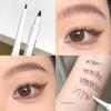 Double-Headed Eyeliner Waterproof Sweat-Proof Eyeliner Brightening Long Lasting Non Smudge Student Novice Eye Shadow Pen Beginner