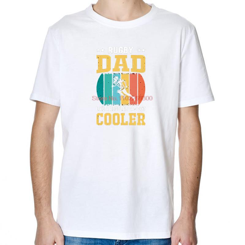 Rugby Dad Like A Regular Dad But Cooler Vintage Shirts Graphic Tee Tops TShirt New Arrival Goods Cotton Mens TShirts