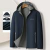 Double-sided Jacket Men's Outdoor Detachable Hat Spring and Autumn Tops Casual Loose Men's Jackets