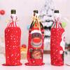 Christmas Wine Bottle Covers Bag Snowman Santa Claus Champagne Bottle Cover Sleeve Merry Christmas New Year Table Decorations