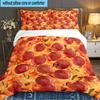 Egg Yolk Delight 3pcs Bedding Set,Including 1pc Duvet Cover And 2pcs Pillowcases Perfect Gift for Christmas,Ideal for Bedroom, Dormitory