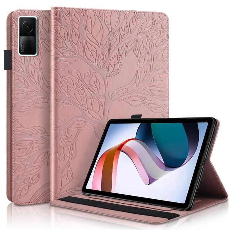 Custodia in Pelle a Flip Orizzontale con Supporto Serie Albero della Vita per Xiaomi Redmi Pad 10.61