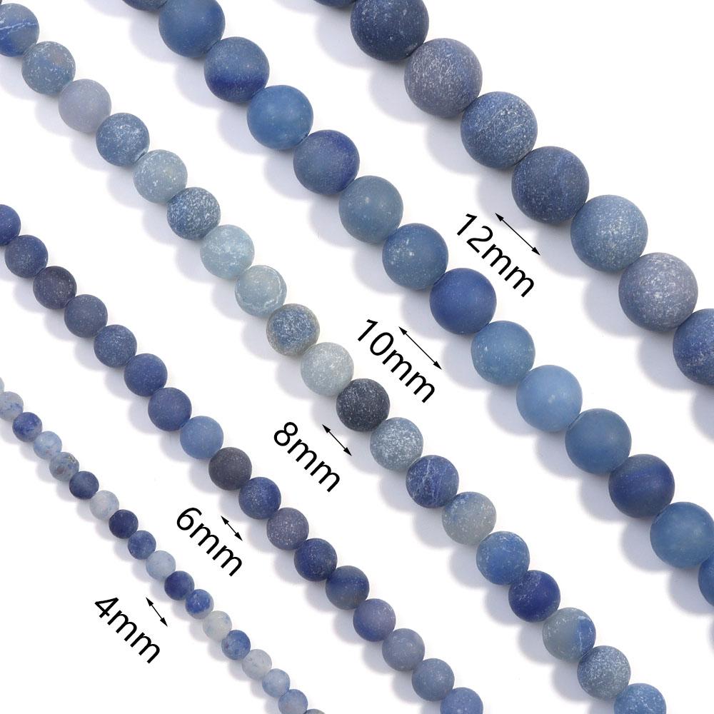 32-85pcs/lot 4 6 8 10 12mm Round Natural Stone Beads Aventurine Agate Beads DIY Bracelet Necklace Jewelry Making Accessories
