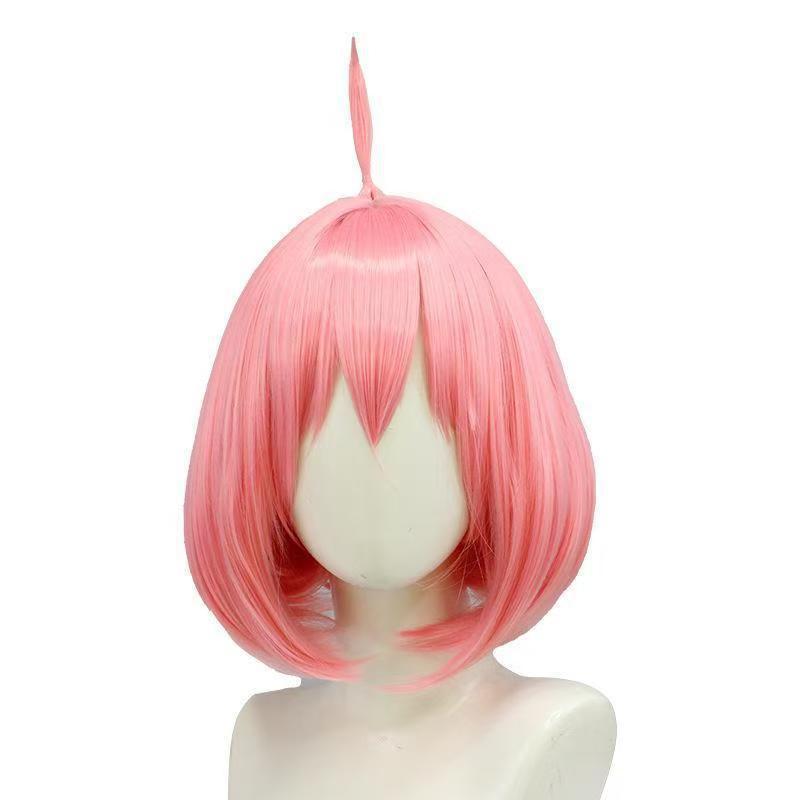 Pink Anime Style Cos Wig, Long Hair For Girls Performance
