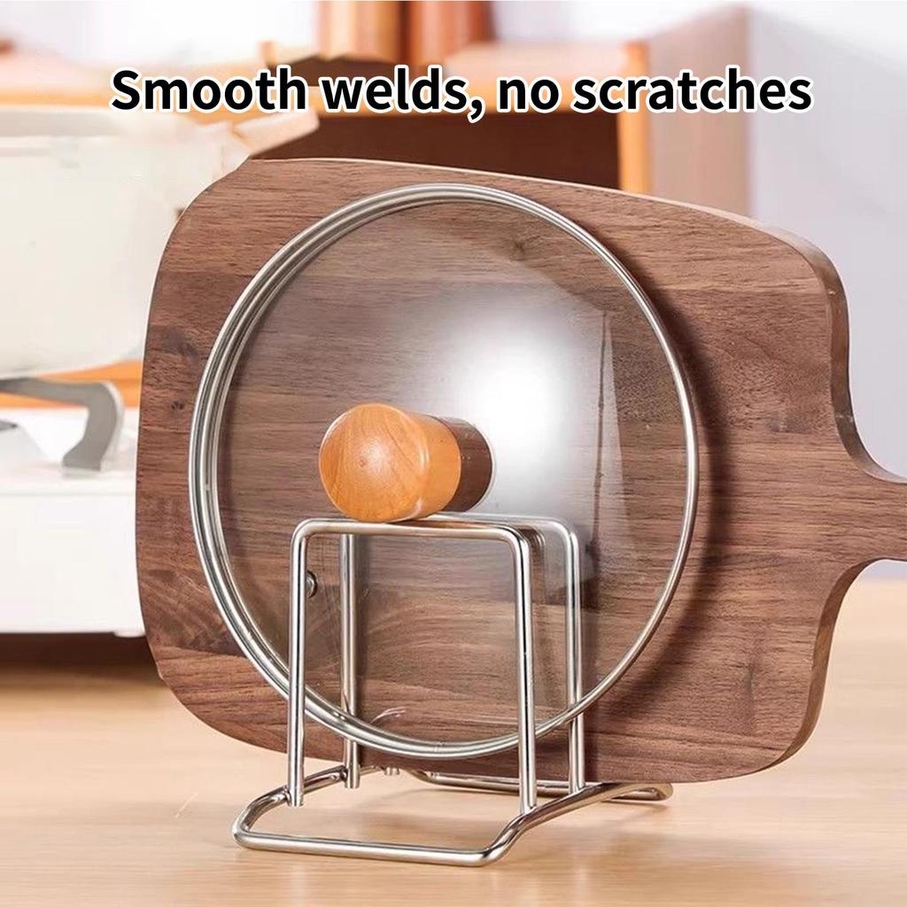 Cutting Board Holder Stainless Steel Kitchen Gadget Pot Lid Organizer for Cabinet for Countertops Counter Pantry Cupboard Dishes
