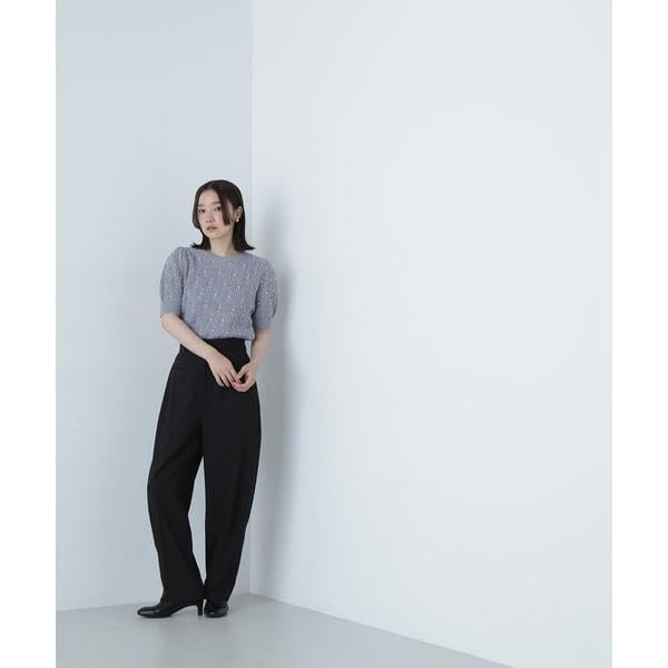 Natural Beauty Basics Cable Pearl Knit Sweater, Women's, Off-White