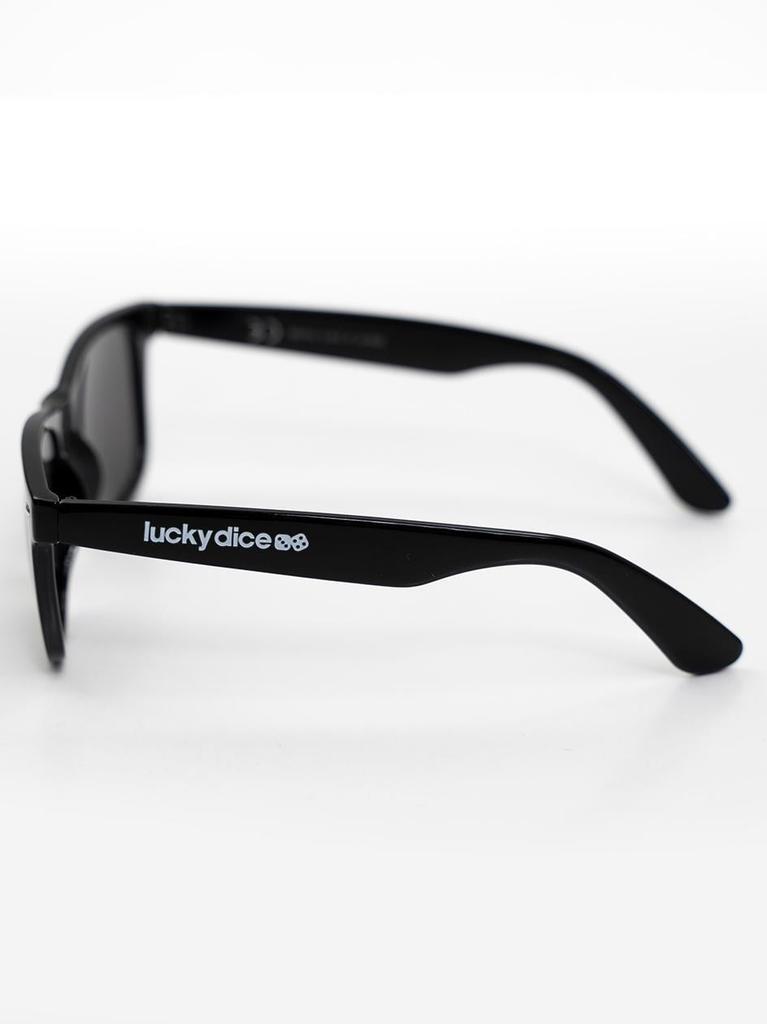 Wayfarer Sunglasses Black / Black Lucky Dice Name Uni