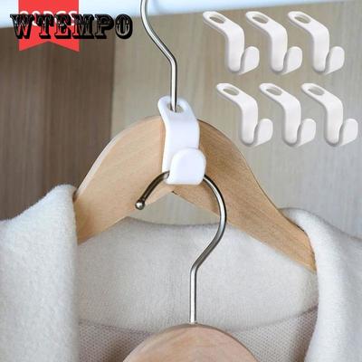 Multi-function Wardrobe Space-saving Hanger Hook Hanger Connector Coat Hook Plastic Closet Stack Hanger Rack Bedroom Storage Wardrobe Organizer