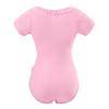 LittleForBig Adult Romper [Classic Lolita] Cotton Pajamas with Ribbon Bow, Bodysuit, Pink, Size L