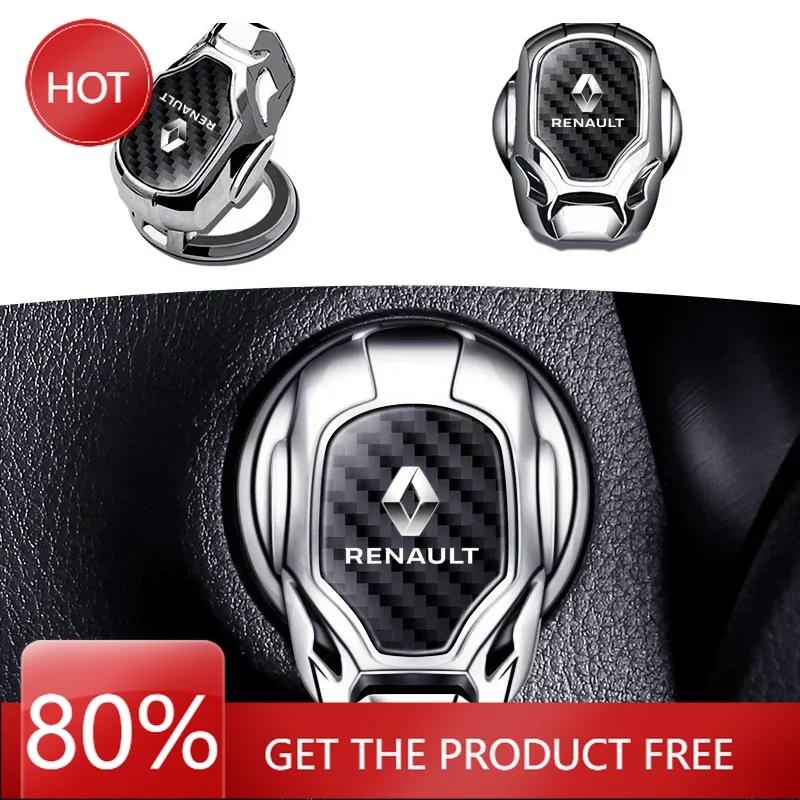 2026 Hot For Renault Hub Caps Car Interior Engine Ignition Start Stop Push Button One Button Ignition Protective Cover for Rena