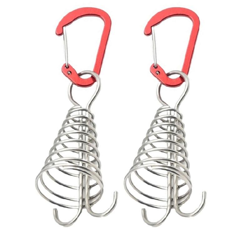 

Octopuses Deck Peg Tent Stakes Wooden Deck Gaps Fixing Nails with Spring Tent Wind Rope Hook Octopuses Wind Rope Fixing Buckle