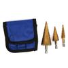 3pcs 3124‑1220mm High Speed Steel Cone Step Drill Bit Hex Shank Hole Cutter