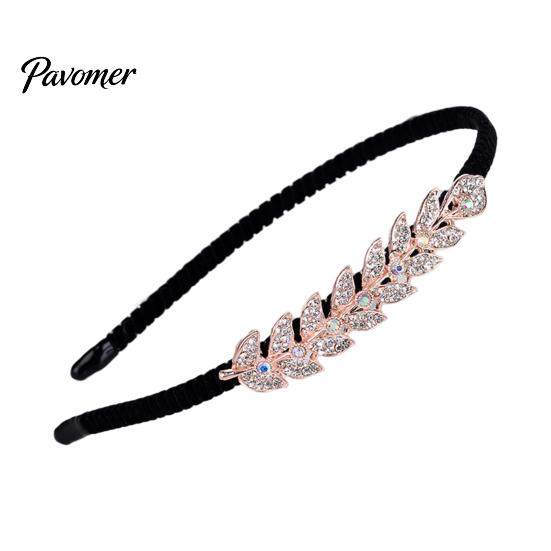 Woman Headband Elegant Style Non Slip Headwear Hair Girl Hairband Hoop Band Flower Rhinestone Headdress Accessories