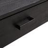 Coffee Table Black 90x50x35 cm Solid Pine Wood