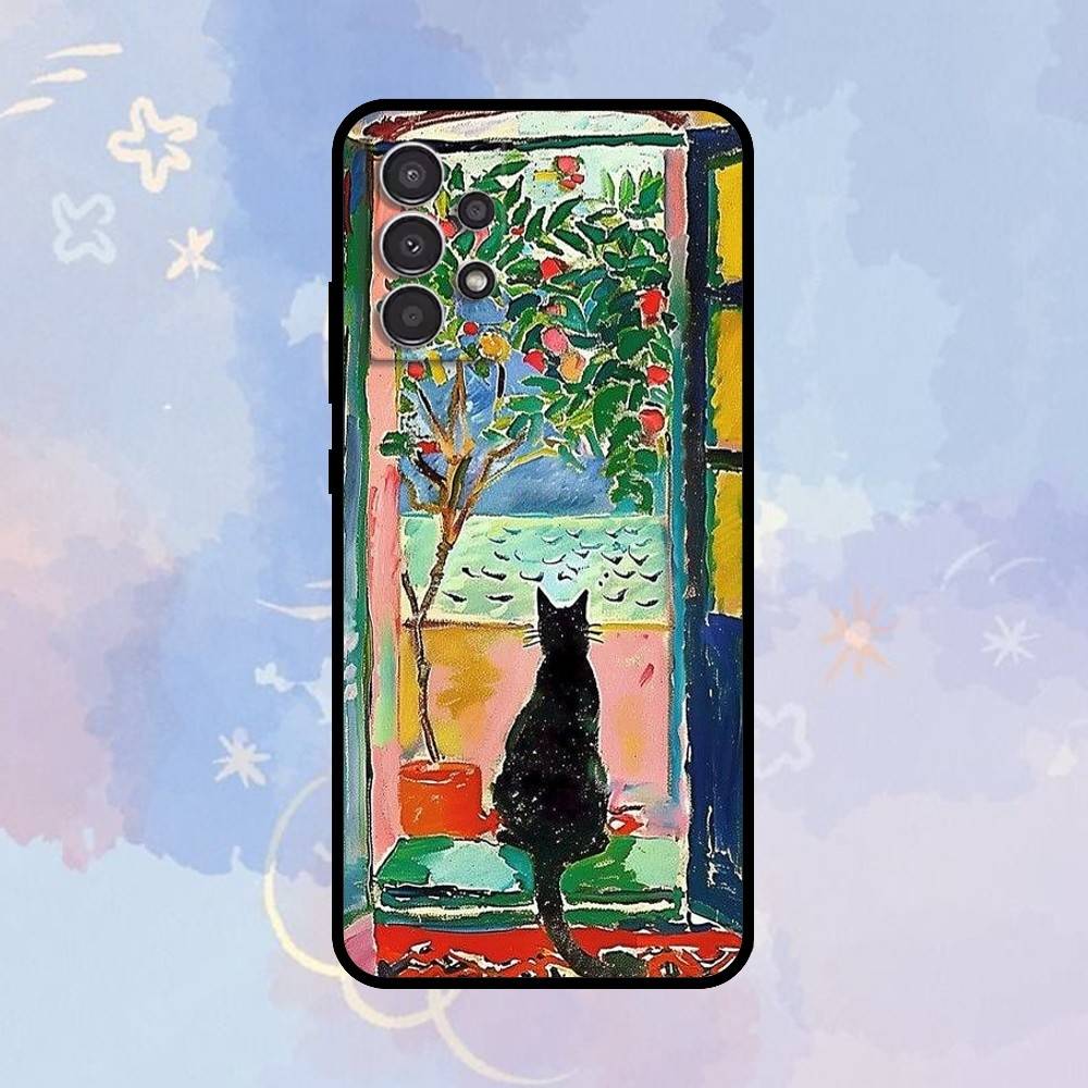 

AAA Funny Henri Matisse Art Painting Phone Case For Samsung Galaxy A73,A72,A71,A70,A53,A52,A51,Others Soft Black Cover Samsung a50 30s 50s