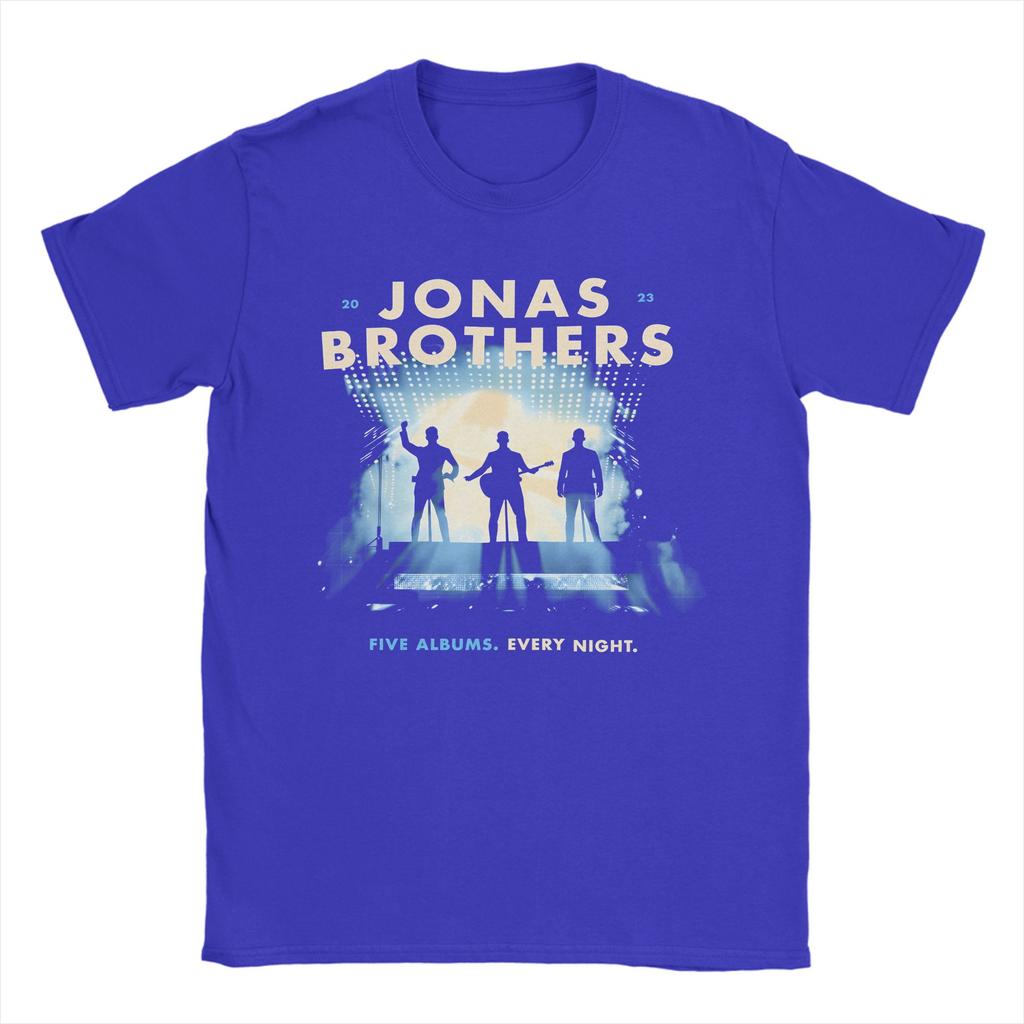 Funny Jonas Brothers Five Albums TShirt for Men Crewneck 100 Cotton T Shirts  Short Sleeve Tee Shirt Plus Size Clothing