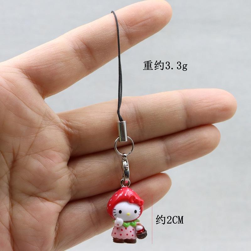 kawaii Hello Kitty Toy Pendant Cute Cat Phone Case Decorative Necklace Pendant Kawaii Women Accessories Festival Gifts