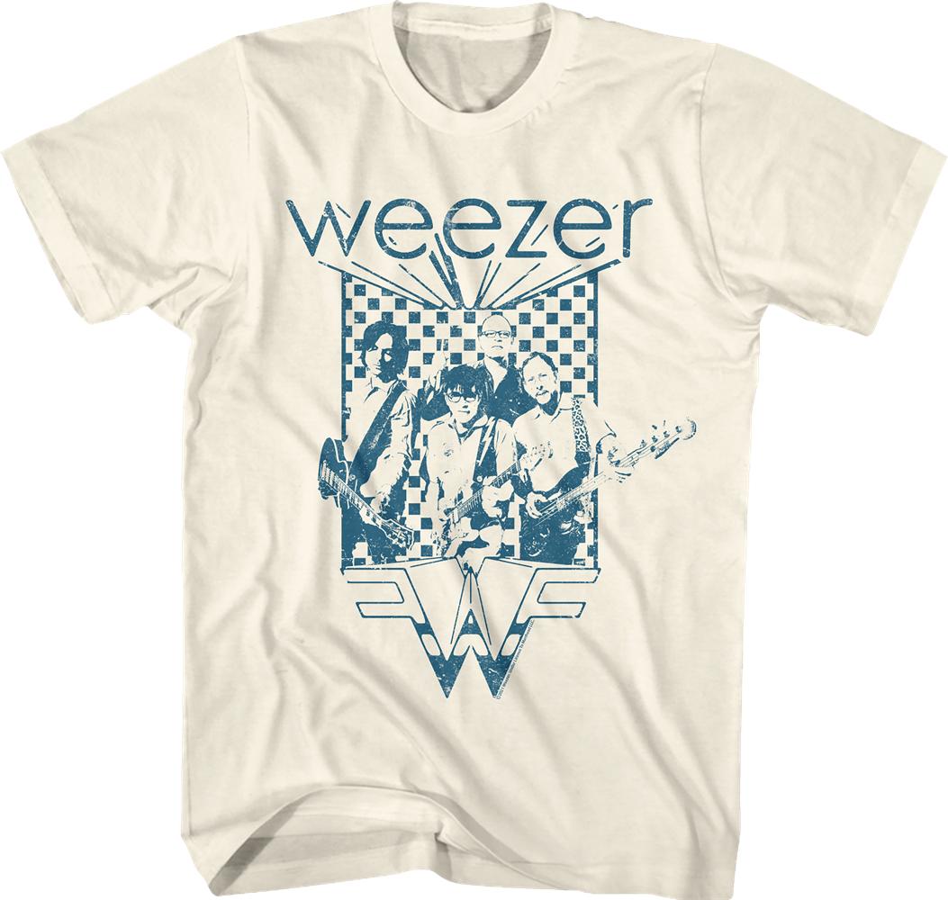 Футболка Weezer Band из хлопка винтажная унисекс унисекс хип-хоп модная с коротким рукавом футболки унисекс большого размера уличная одежда топы одежда L 2228₽