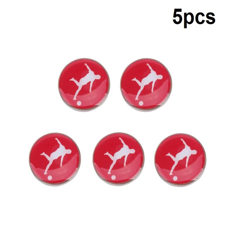 2/5Pcs Referee Side Toss Coin Double Face Sports Football Pattern Soccer Flip Coin Souvenirs Soccer Referee Coin Portable