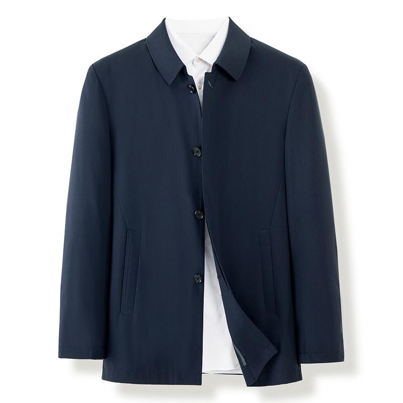 Middle-aged Men's Business Casual Jacket Spring and Autumn Comfortable and Simple Dad Outfit