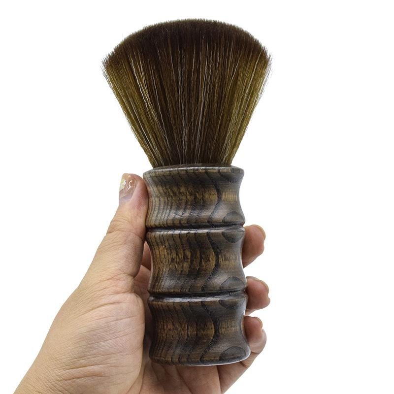 

Профессиональная щетка для удаления пыли с шеи с деревянной ручкой, мягкая, для салонов красоты, парикмахерские щетки, инструменты для укладки волос парикмахера