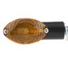 Kijima 219-5109 Motorcycle Parts Turn Signal Lamp Cat Eye SP Black Body/Amber Lens Set of 2