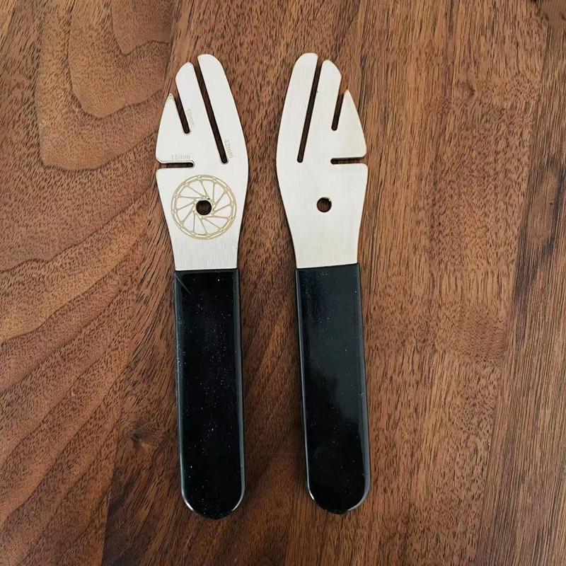 Bicycle Tool Disc Brake Rotor Alignment Adjustment Tool Flattening Correction Wrench Stainless Steel Bicycle Brake Repair Tool