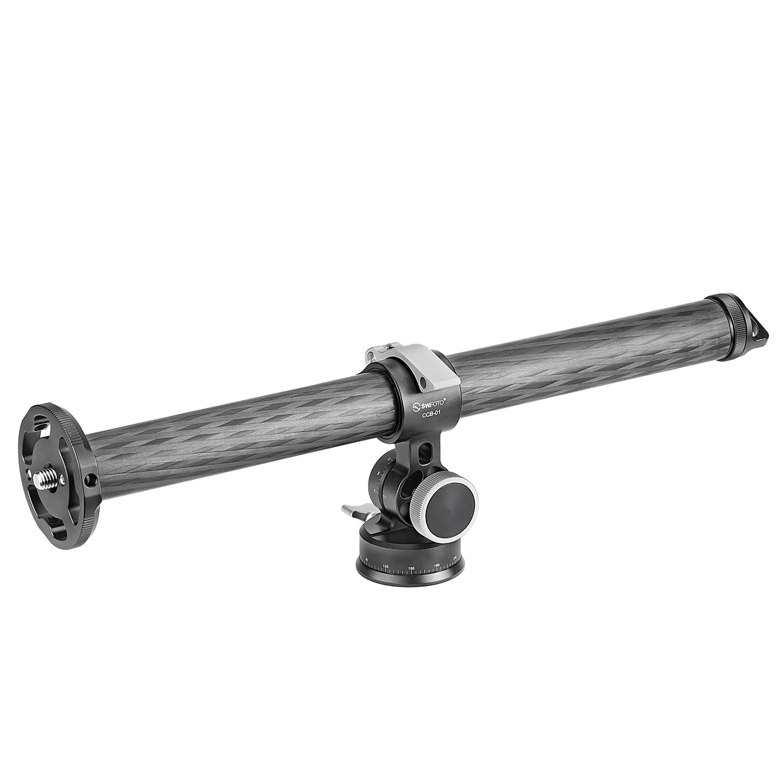 

SWFOTO 32mm Extension Pole Carbon Overhead Photography Tripod Camera Arm Head CCB-01 2-Way