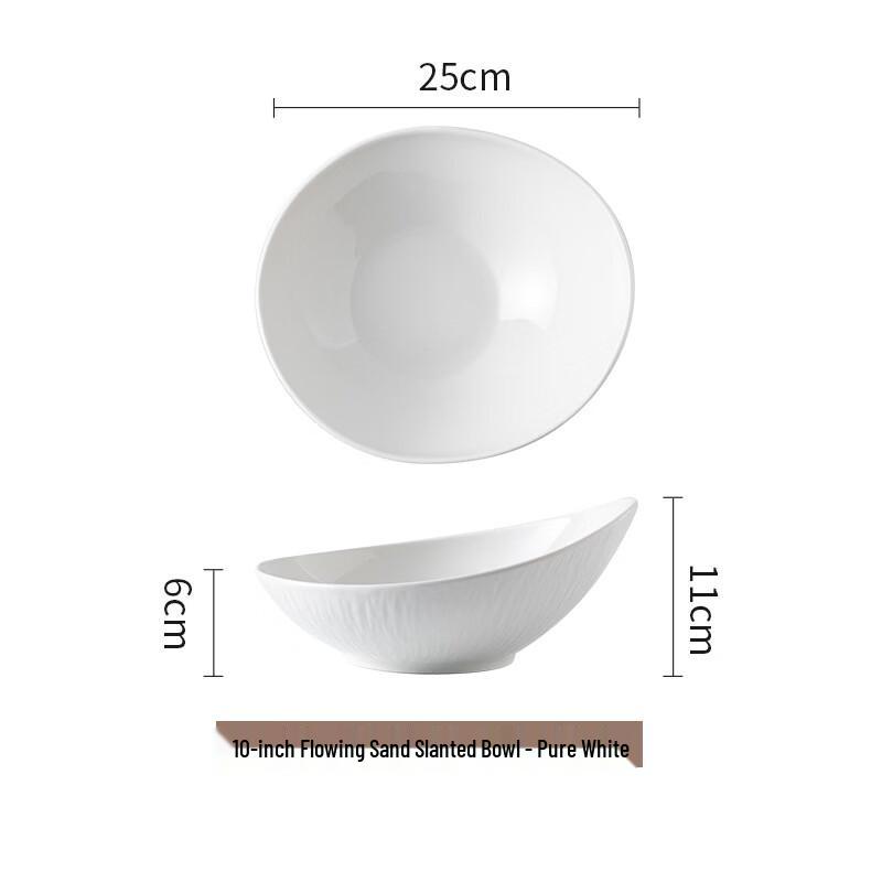 10-inch Slanted Ceramic Serving Bowl