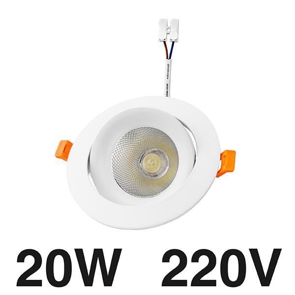 LED Stropní svítidlo 220V Zapuštěné Stropní LED Bodové Světlo 7W 12W 20W Kulaté LED Stropní Světlo Studené Teplé Bílé Světlo pro Domov Obchod