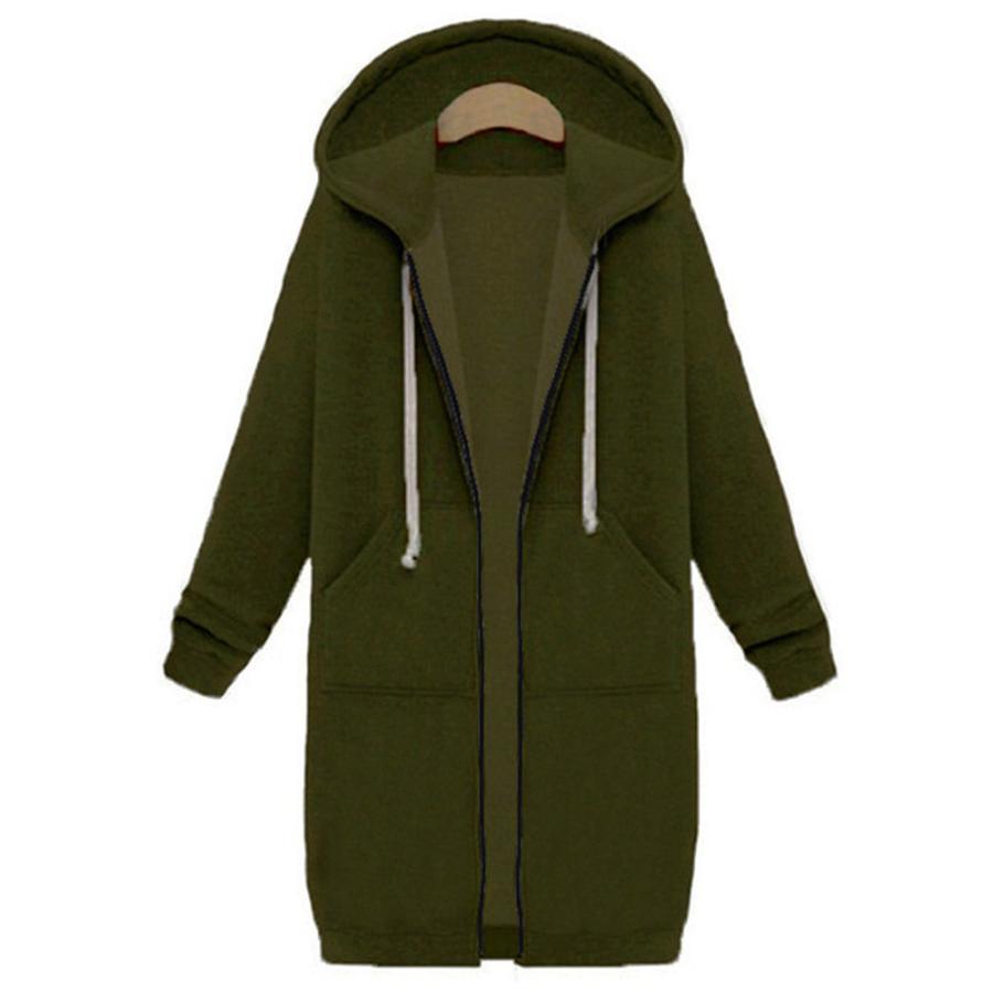 Fall Winter Women's Sweatshirt Long Sleeve Hoodie Coat