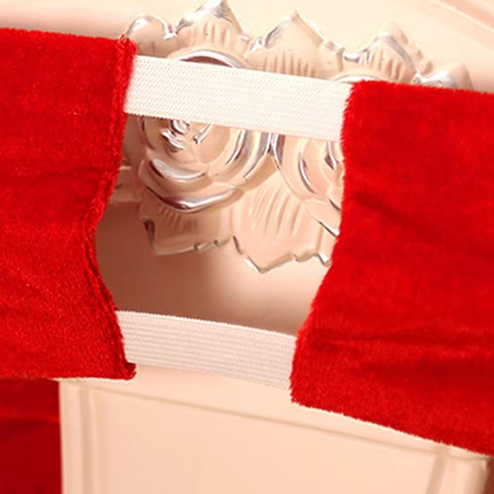 Cute Christmas Chair Cover Classic Elastic Chair Cover Elf Girl Skirt Chair Cover  Home Decoration