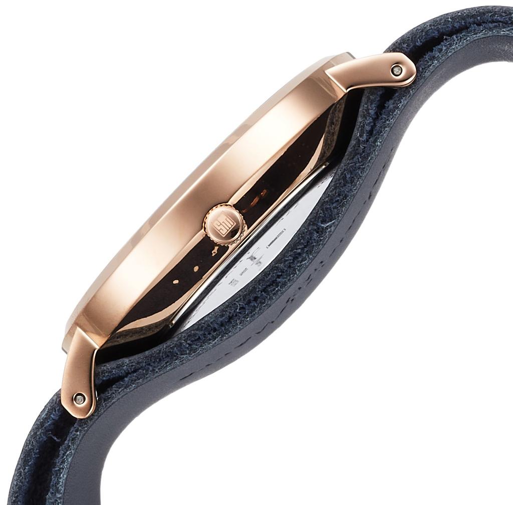 Watch Thin Genuine Imported Product Blue [Salvatore Mara] Multi-Calendar SM15117-PGNVPG Men's