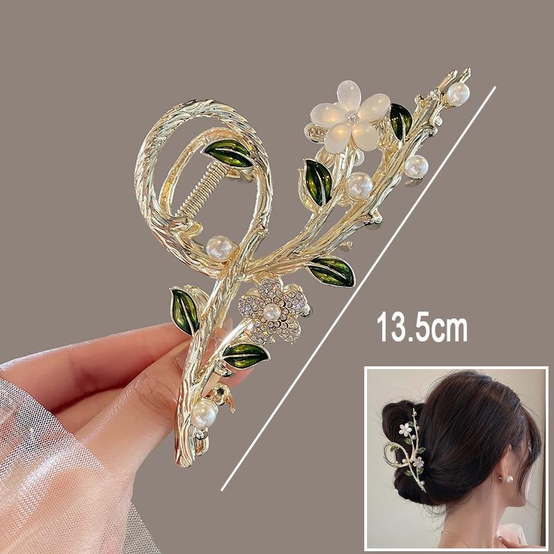 2023, noi, gheare de păr cu flori de epocă, agrafe de păr din coadă de cal, agrafe de păr pentru fete, accesorii de păr, accesorii pentru cap