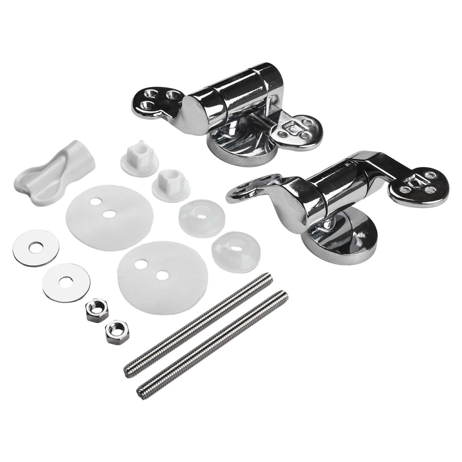 2Pcs Zinc Alloy Toilet Slow-Down Hinge Replacement For Wooden Toilet Adjustable Pew Hinges Connecting Cover Slow-down Fittings China Mainland