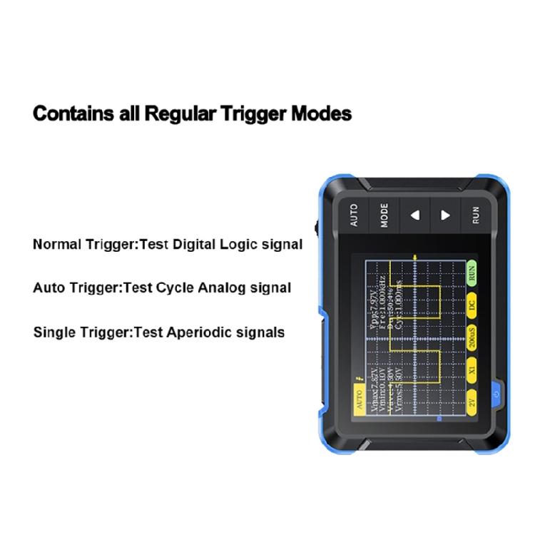 High-performance Mini Digital Oscilloscope 2.4Inch LCD-Display 2.5MS/-s Sampling