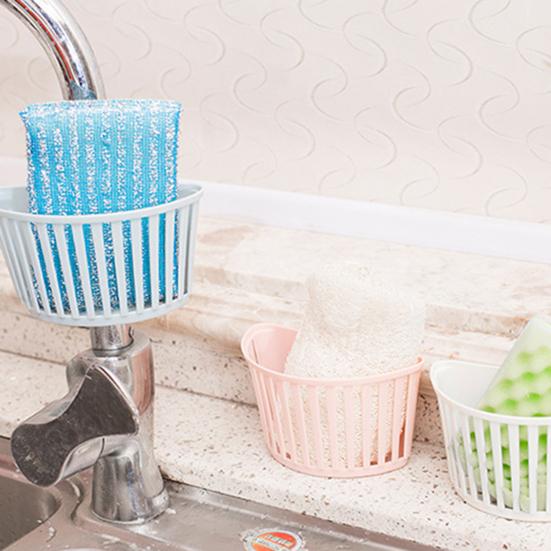 Fruit Vegetable Sponge Storage Filter Spout Holder Shelf Kitchen Drain Basket