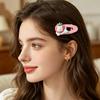 5Pcs Girl Hairpins White Bear Hollow Design Oval Hair Clips Cartoon Style Stable Hair Fixing Pins Multiple Styles Hair Accessories