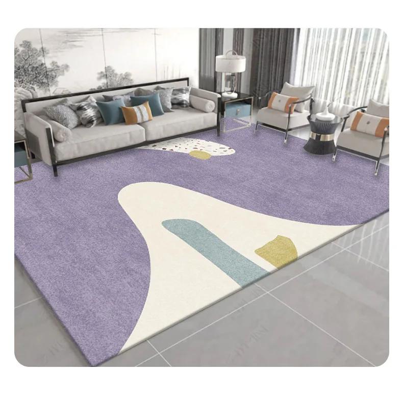Modern Grey  Carpets Are, Suitable for Home Decoration In Living Rooms and Bedrooms