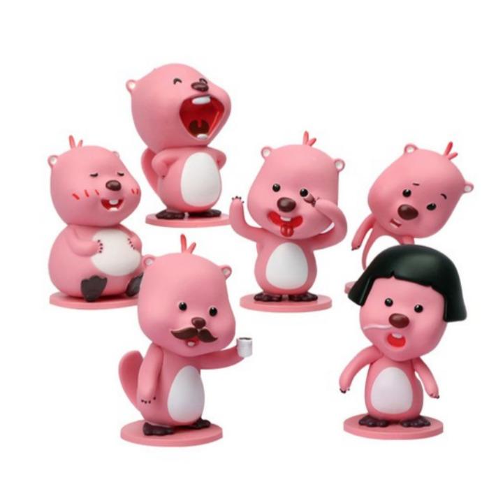 Iconix Zanmang Loopy Season 3 Character Prop Mini Figure 6 Types Set