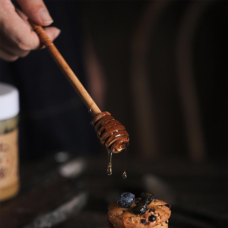 6 Stück Holz Honiglöffel Honig Dipper Stäbe Holzlöffel für Honigglas Sirup Honigstab Mischlöffel Rührlöffel Küchenwerkzeuge 16CM