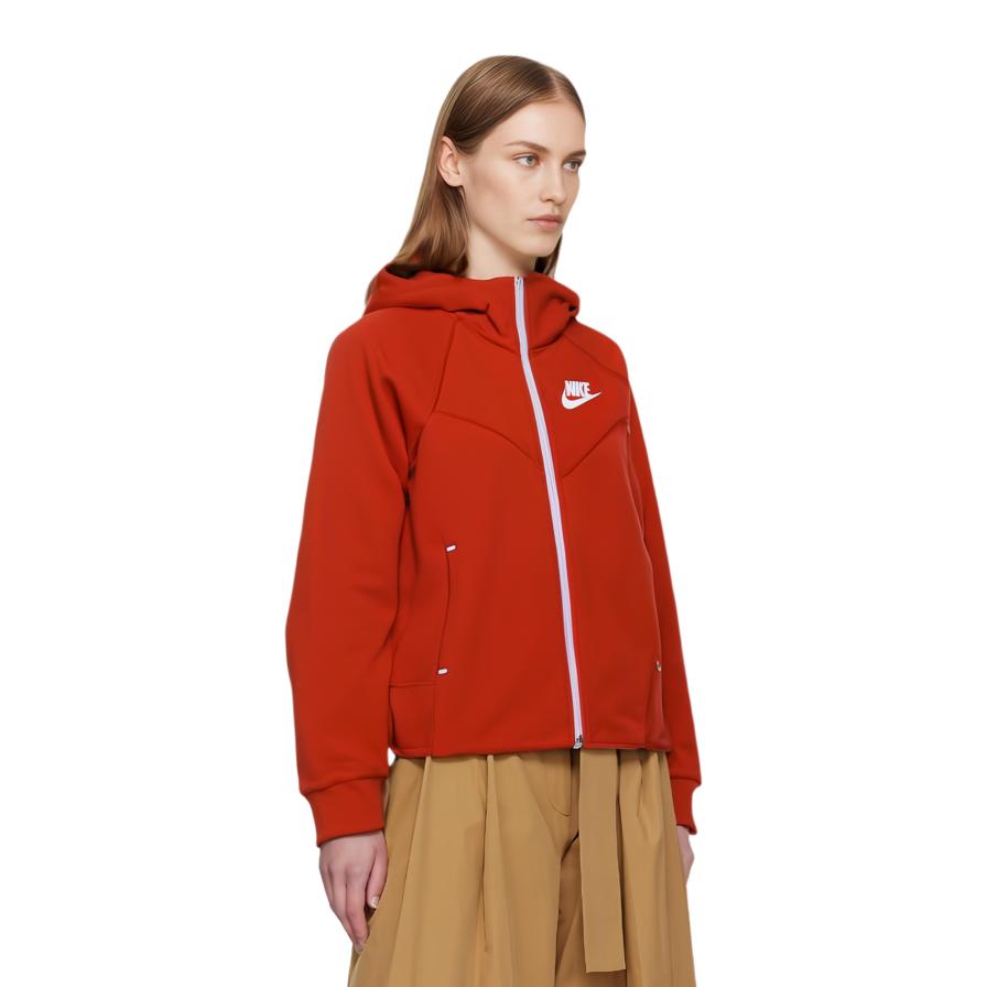 Nike Logotrykk Ensfarget Hettejakke Damejakker Oransje 930760-634