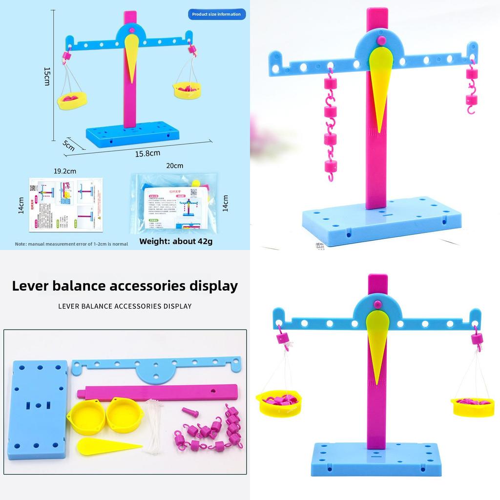 Ensemble de Matériaux Modèle d'Assemblage Balance d'Expérience Scientifique Jouet Puzzle pour Enfants Éducatif