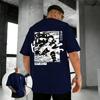 Plus Size Demon Slayer Summer Anime Printed Men and Women Tshirt Casual Parent Child Top Fashion Street Cotton Harajuku Y2K