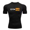 Gym Hub Printed Men's Compression T-Shirt Gym Workout Sport Quick Dry Tight Shirts Outdoor Training Fitness Elasticity Tops Tee
