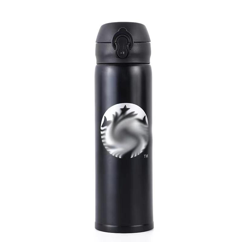 Edelstahl Kaffeetasse Thermobecher 500ml Vakuumflaschen Tragbare Edelstahl Thermoskanne Wasserflasche Reise Teebecher Büro Thermobecher