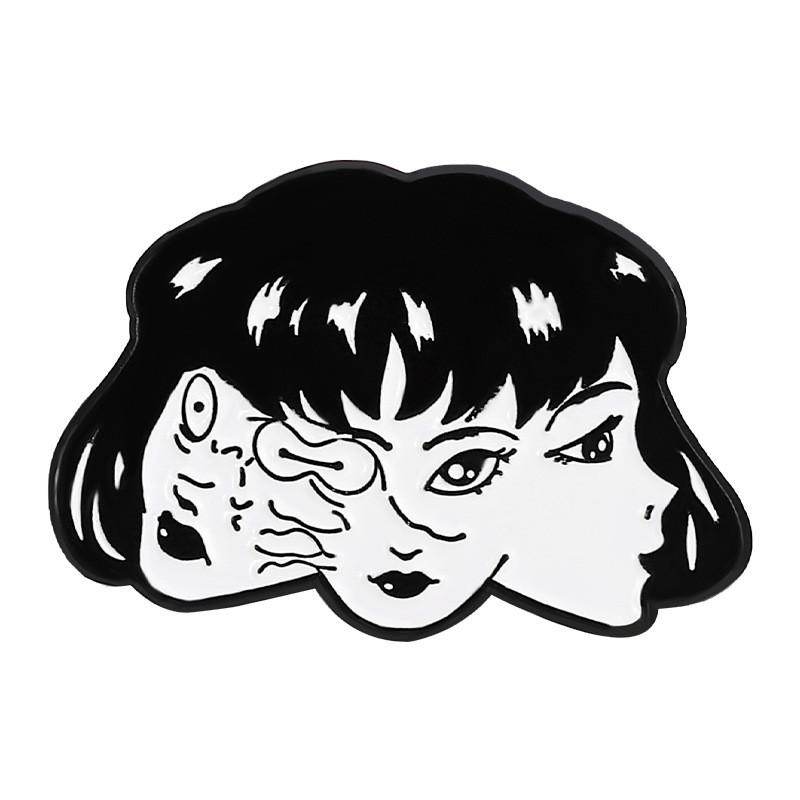 Metal Brooch Stunning With Playful Facial Expressions For Creative Accessories Fashion