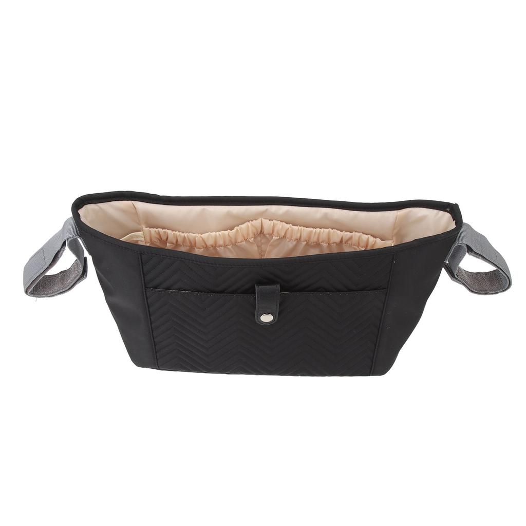 Baby Stroller Bag Large Capacity Multi Pockets Waterproof Nylon Universal Stroller Bag for Outdoors Black
