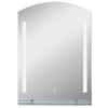 Bathroom Mirror with LED Lighting, Elegant and High-Quality, Glass, Aluminum, Plastic, 50L X 12W X 70H Cm