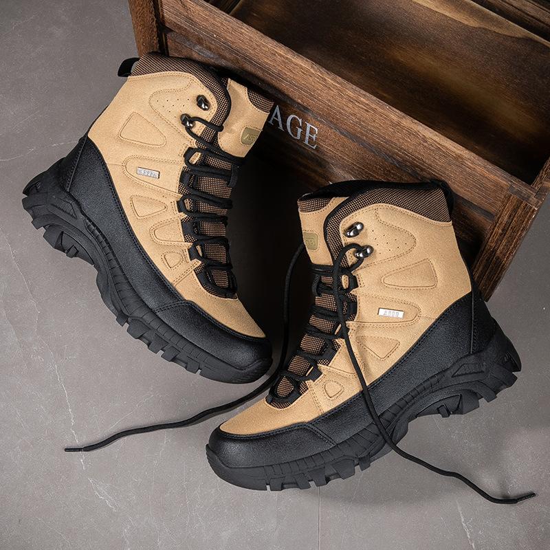 Large size high-top military fans combat boots breathable and wear-resistant outdoor training camping tactical shoes new special forces boots